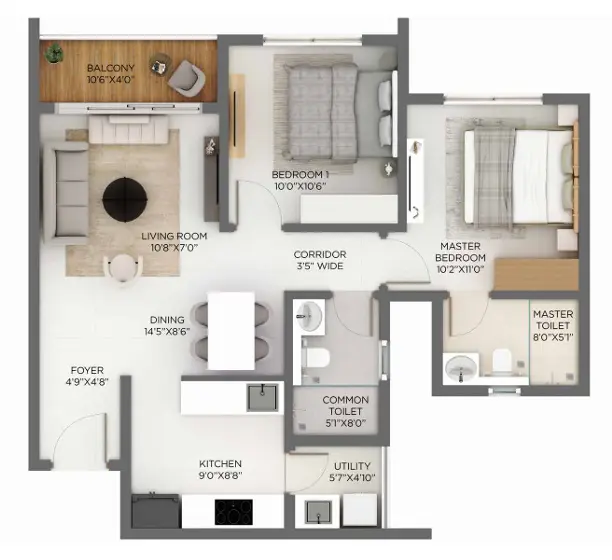 Godrej Sarjapur Floor Plan