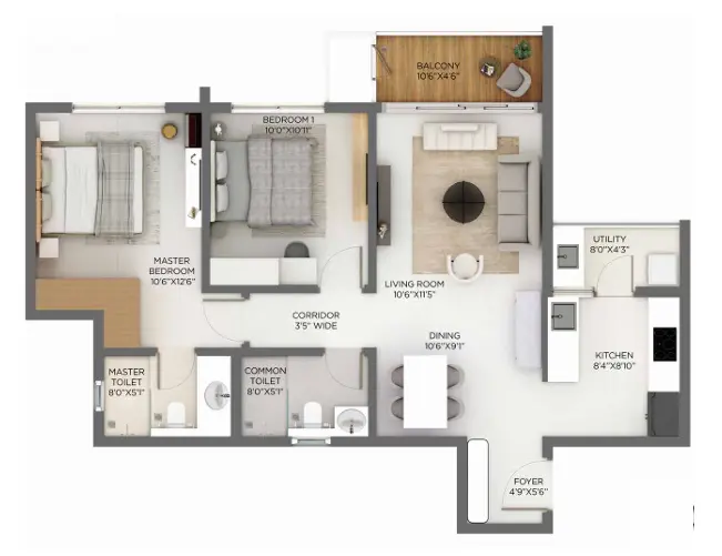 Godrej Sarjapur Floor Plan